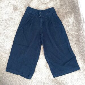 Black linen wide leg pants #linenpants Anthropologie